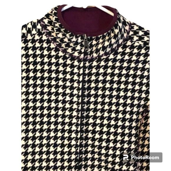 White Sierra Women's Alpha Tek Houndstooth Printed Jacket Size M - Picture 2 of 7